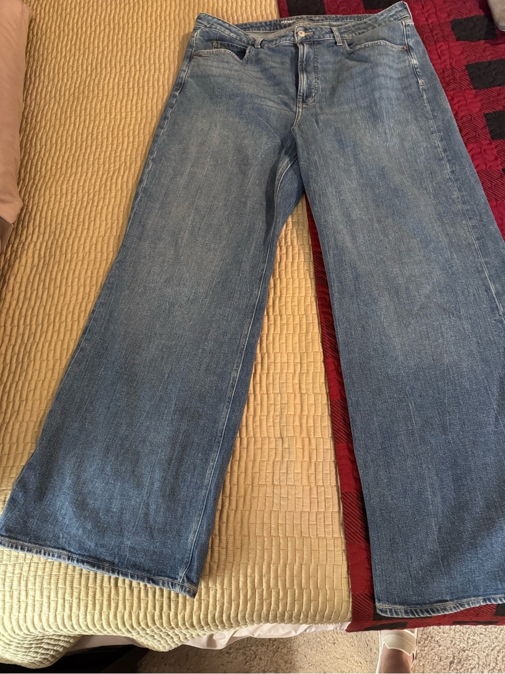 Old Navy Light Blue Wide Leg Jeans